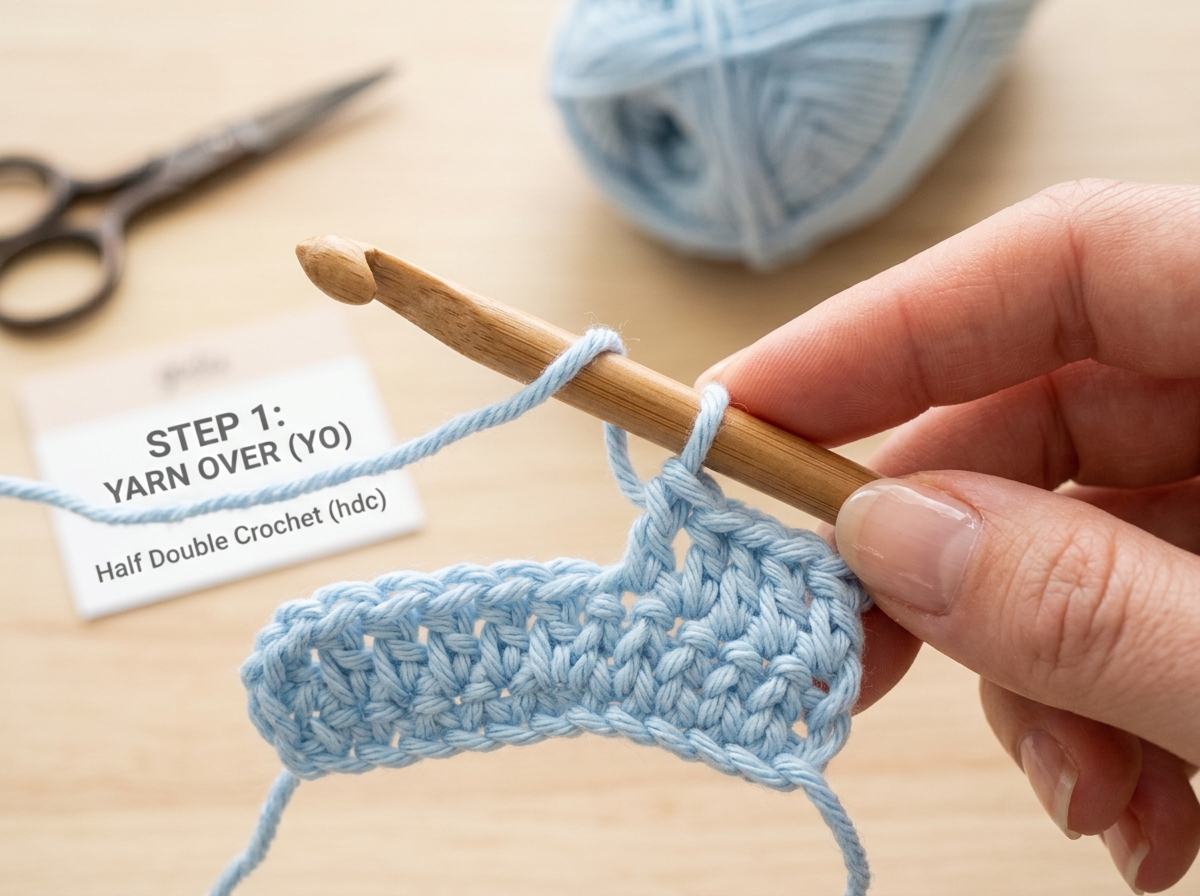 Step 1: Yarn Over Hook